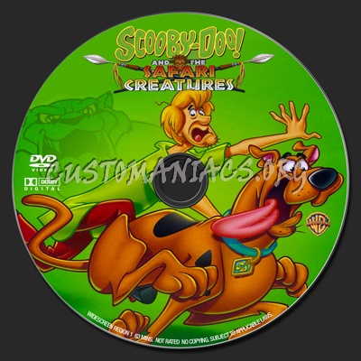 Scooby-Doo and the Safari Creatures dvd label