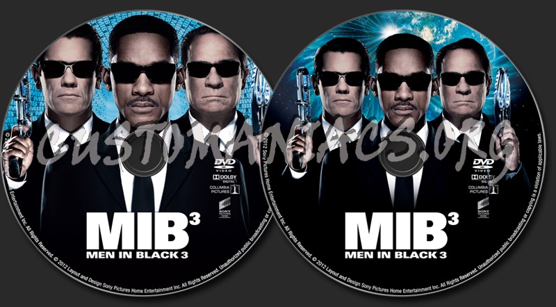 Men in Black III dvd label