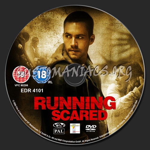 Running Scared dvd label