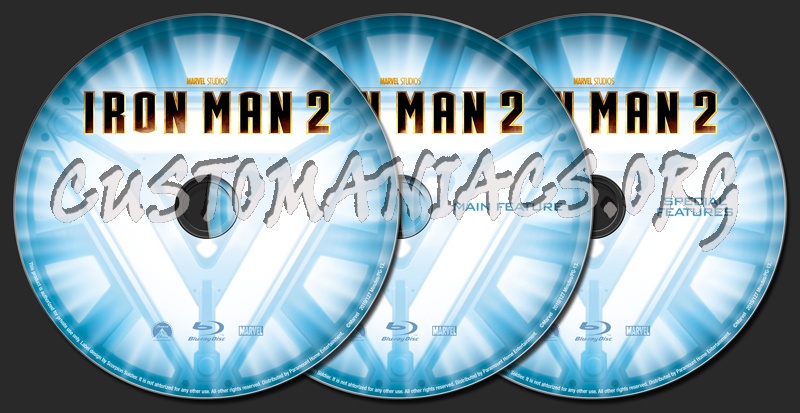 Iron Man 2 blu-ray label