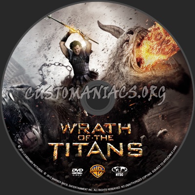 Wrath of the Titans dvd label