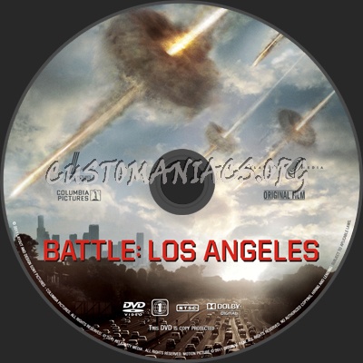 Battle: Los Angeles dvd label