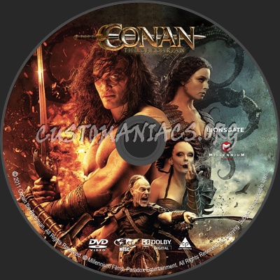 Conan the Barbarian dvd label