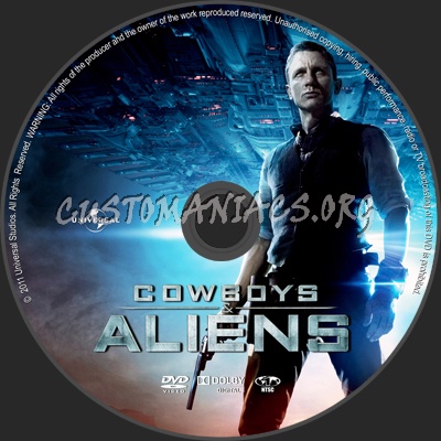 Cowboys & Aliens dvd label