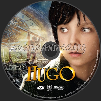 Hugo dvd label