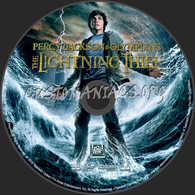 Percy Jackson & Olympians - The Lightning Thief dvd label