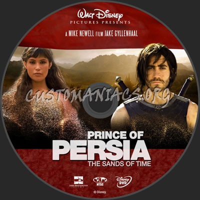 Prince of Persia-The Sands of Time dvd label