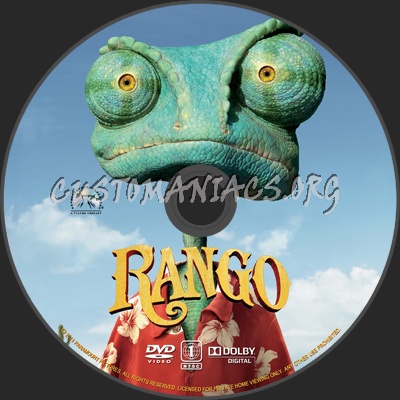 Rango dvd label