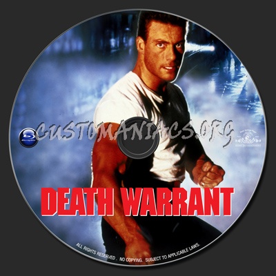 Death Warrant (1990) blu-ray label