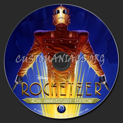 The Rocketeer (1991) blu-ray label