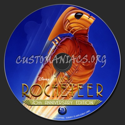 The Rocketeer (1991) blu-ray label