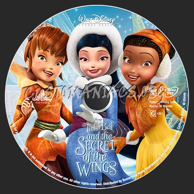 Tinker Bell Secret of the Wings dvd label