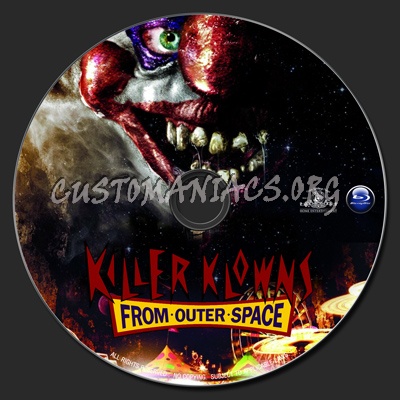 Killer Klowns From Outer Space (1988) blu-ray label