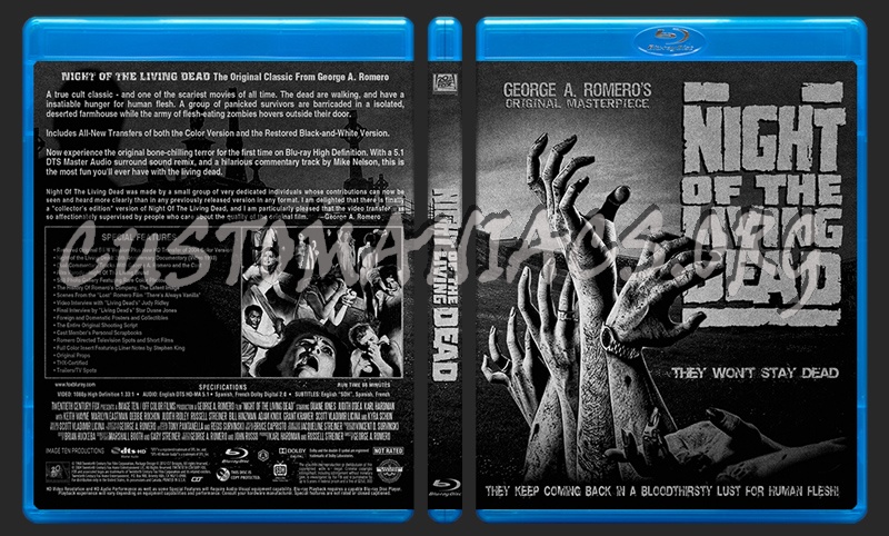 Night of The Living Dead blu-ray cover