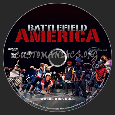 Battlefield America dvd label