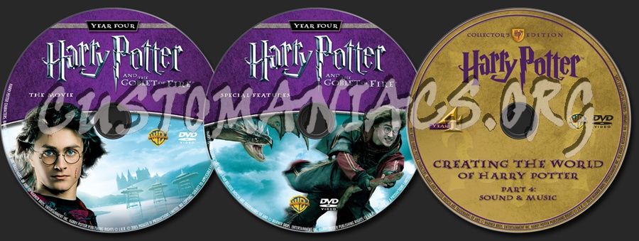 Harry Potter and the Goblet of Fire dvd label