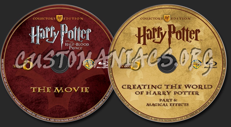 Harry Potter and the Half-Blood Prince blu-ray label