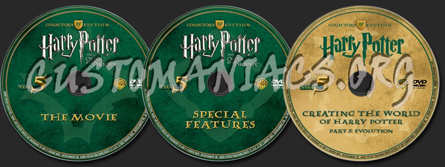 Harry Potter and the Order of the Phoenix dvd label