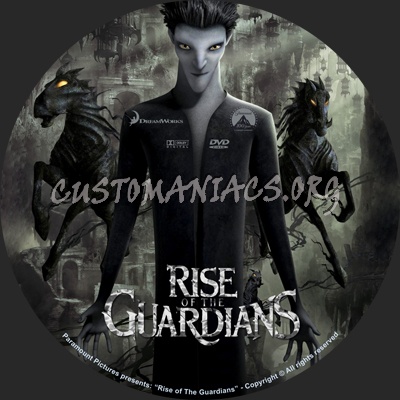 Rise of the Guardians dvd label