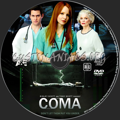 Coma dvd label