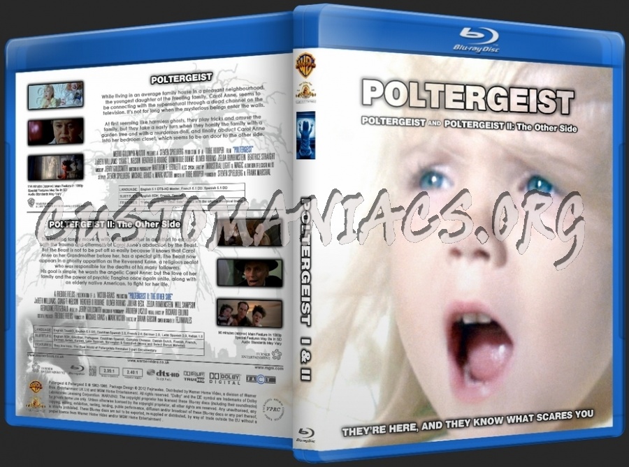 Poltergeist 1 & 2 dvd cover