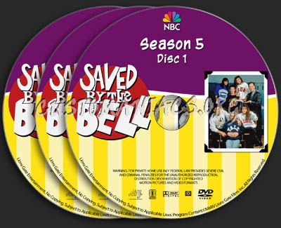 Saved by the Bell - Season 5 dvd label