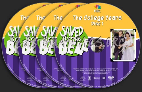 Saved by the Bell - The College Years dvd label