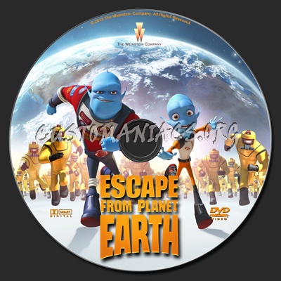 Escape From Planet Earth dvd label