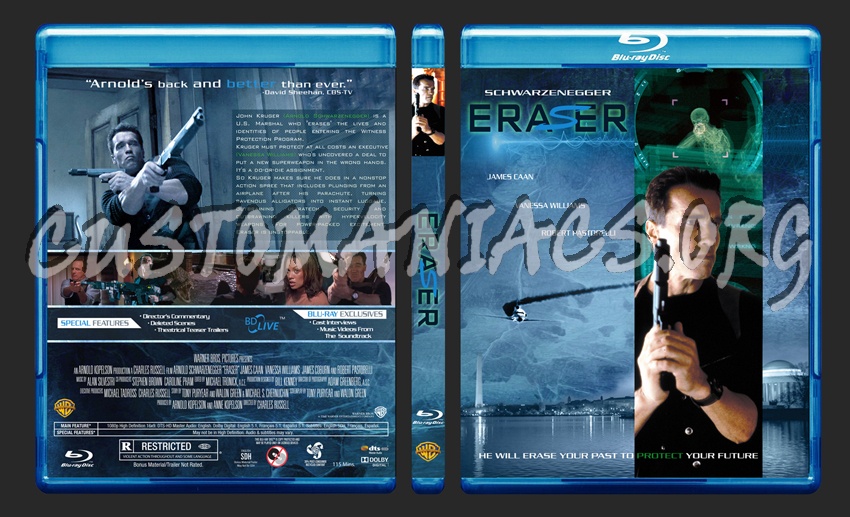 Eraser (1996) blu-ray cover