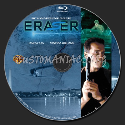 Eraser (1996) blu-ray label