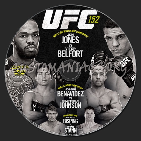 UFC 152 Jones vs Belfort dvd label - DVD Covers & Labels by ...