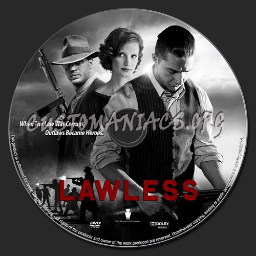 Lawless dvd label