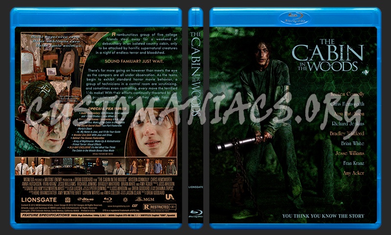 Cabin In The Woods blu-ray cover