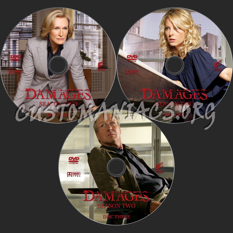 Damages Season 2 dvd label