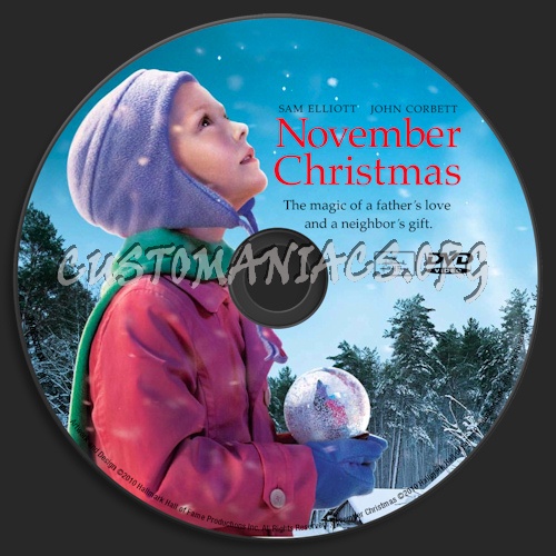 November Christmas dvd label