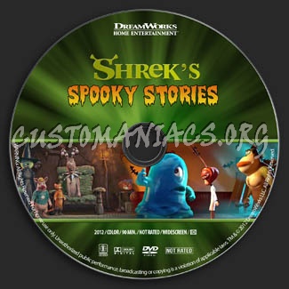 Shrek's Spooky Stories dvd label