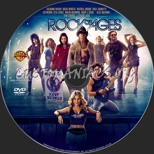 Rock of Ages dvd label