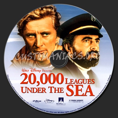 20,000 Leagues Under The Sea blu-ray label