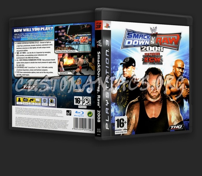 WWE Smackdown Vs Raw 2008 dvd cover