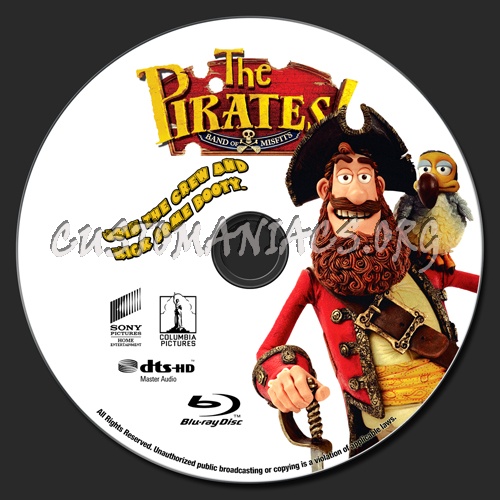 The Pirates! Band Of Misfits blu-ray label