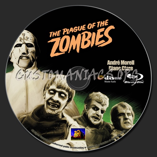 The Plague of the Zombies blu-ray label