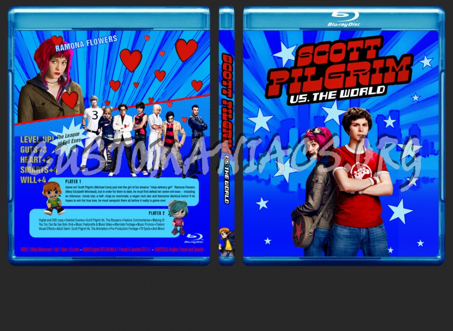 Scott Pilgrim VS.The World blu-ray cover