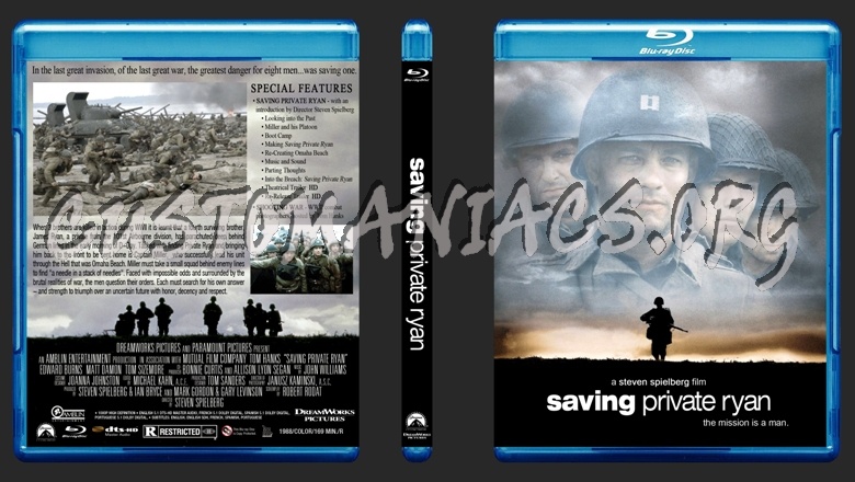 Saving Private Ryan blu-ray cover