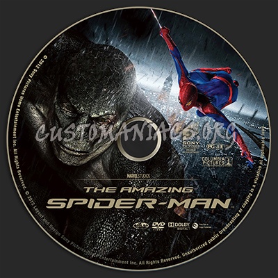 The Amazing Spider-Man dvd label