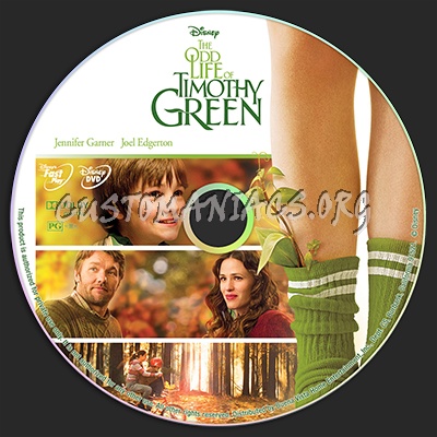 The Odd Life of Timothy Green dvd label