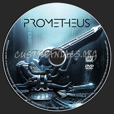 Prometheus dvd label