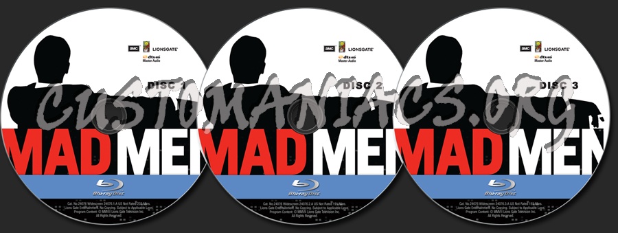 Mad Men Season 1 blu-ray label