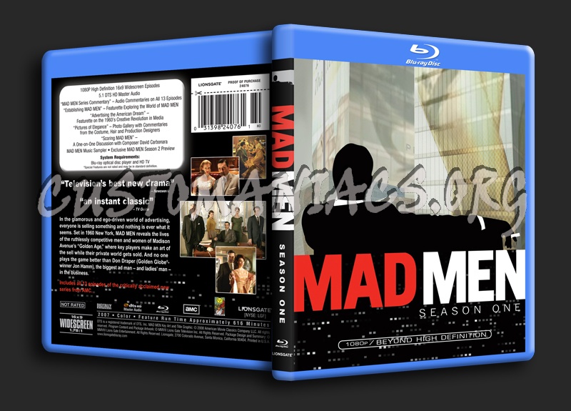 Mad Men Season 1 blu-ray cover