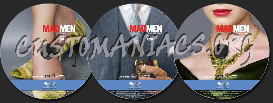 Mad Men Season 2 blu-ray label