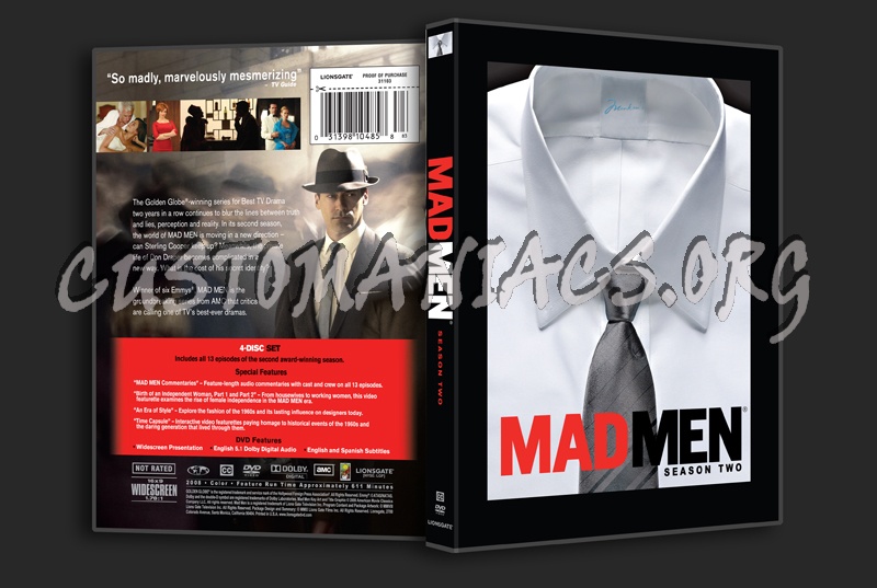 Mad Men Season 2 dvd cover